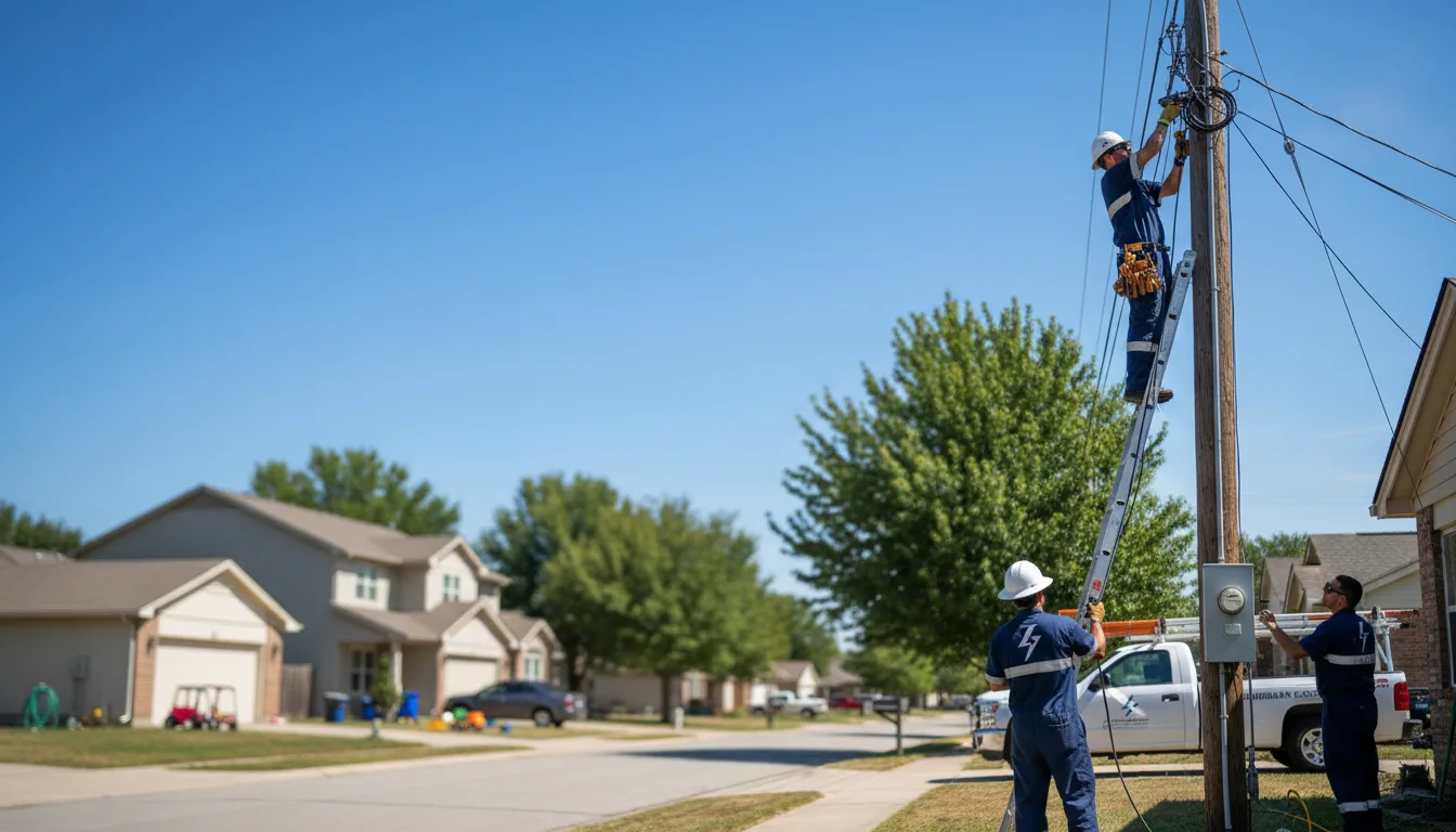 Residential electrician providing installation services in Clarks Mills, PA